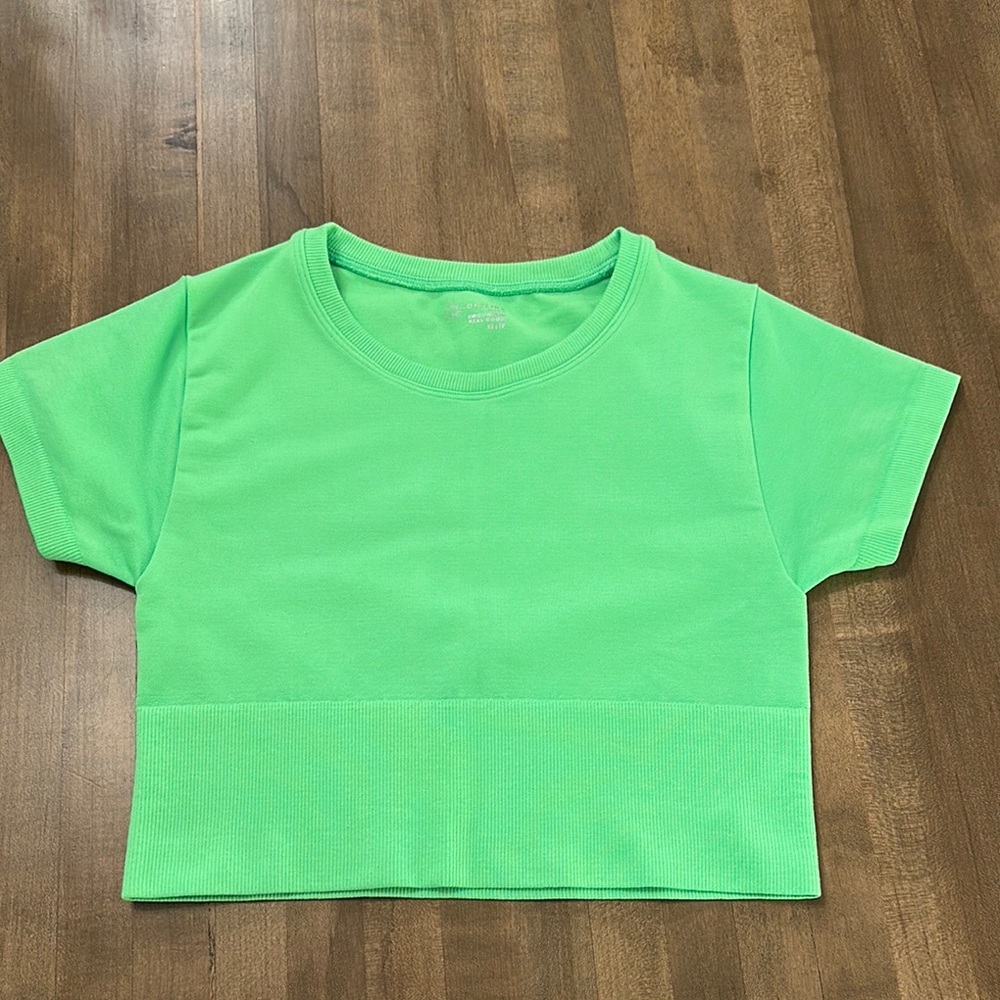 💚 aerie sidewalk seamless cropped t-shirt 💚